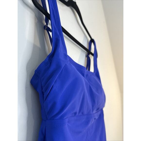 NWT Kona Sol Size XL 16 Royal Blue Underwired Swim Top With Back Hook Closure - Picture 2 of 13